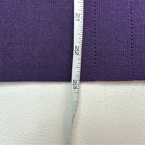 Liz Claiborne Purple Rayon Top Short Sleeved - Picture 8 of 8